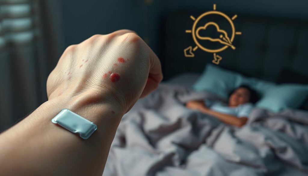 Impact of nicotine patch on skin irritation and sleep disturbances