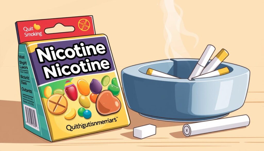 Nicotine gum as a quit smoking aid