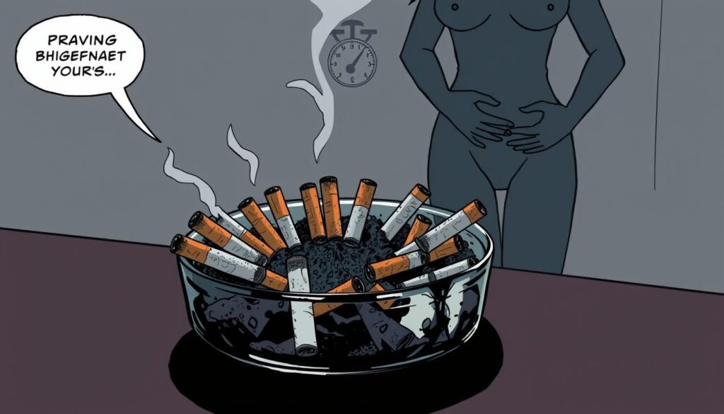 Nicotine withdrawal and weight gain after quitting smoking