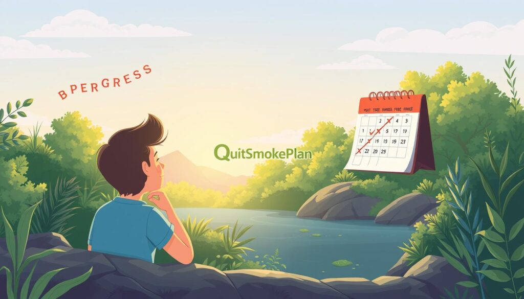 evaluating progress in quit smoking